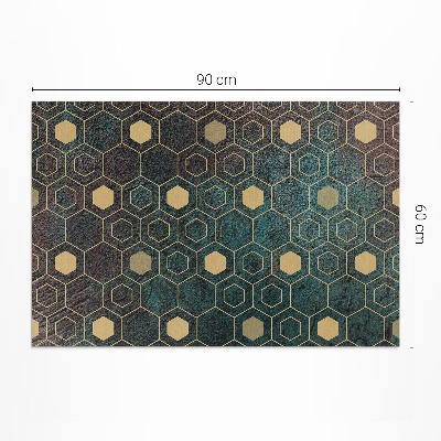 Vinyl teppich läufer Sechseckiges Muster Im Modernen Design