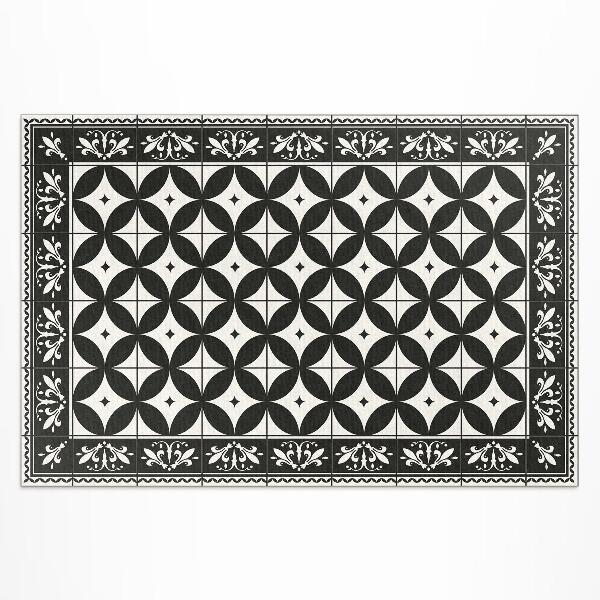 Teppich auf pvc Spanisches Mosaik Mit Fliesen Und Kreisen