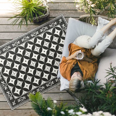 Teppich auf pvc Spanisches Mosaik Mit Fliesen Und Kreisen
