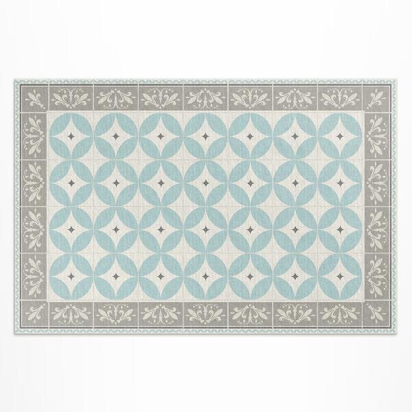 Vinyl teppich Mosaik Mit Fliesen Und Trendigen Pastellkreisen