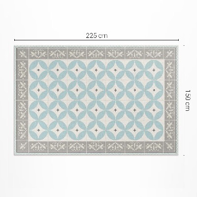 Vinyl teppich Mosaik Mit Fliesen Und Trendigen Pastellkreisen