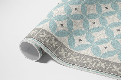 Vinyl teppich Mosaik Mit Fliesen Und Trendigen Pastellkreisen