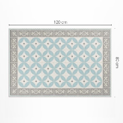 Vinyl teppich Mosaik Mit Fliesen Und Trendigen Pastellkreisen