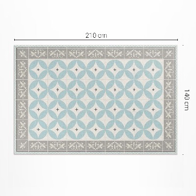 Vinyl teppich Mosaik Mit Fliesen Und Trendigen Pastellkreisen
