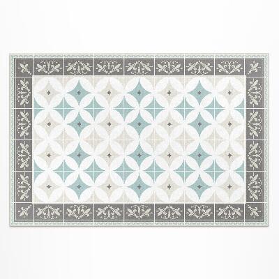 Vinyl teppich läufer Skandinavisches Mosaik Mit Pastellkreisen