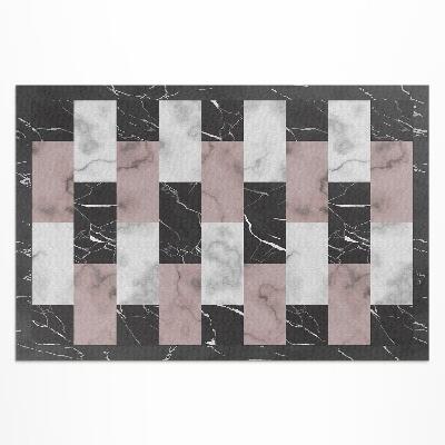 Teppich pvc Trendiger Mosaik-Marmorwürfel