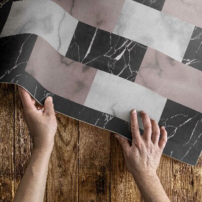 Teppich pvc Trendiger Mosaik-Marmorwürfel