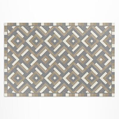 Vinyl teppich Vintage-Boho-Geometrie Mit Regelmäßigem Muster
