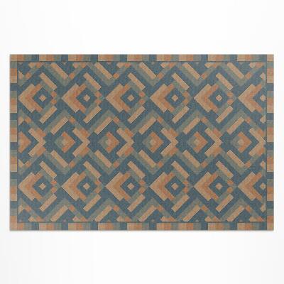 Pvc teppich Aztekische Geometrie-Boho-Vintage-Muster