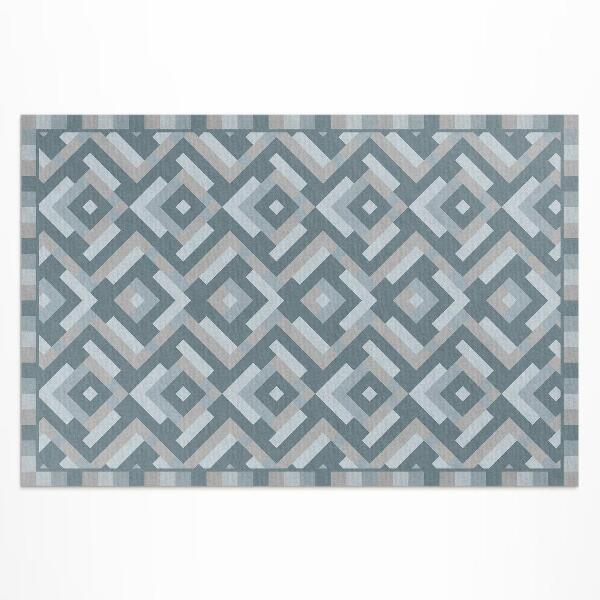 Vinyl teppich läufer Vintage-Boho-Muster Mit Aztekischer Geometrie
