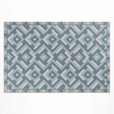 Vinyl teppich läufer Vintage-Boho-Muster Mit Aztekischer Geometrie