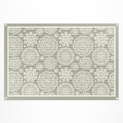 Teppich pvc Dekoratives Boho-Muster Mit Floralen Mandalas