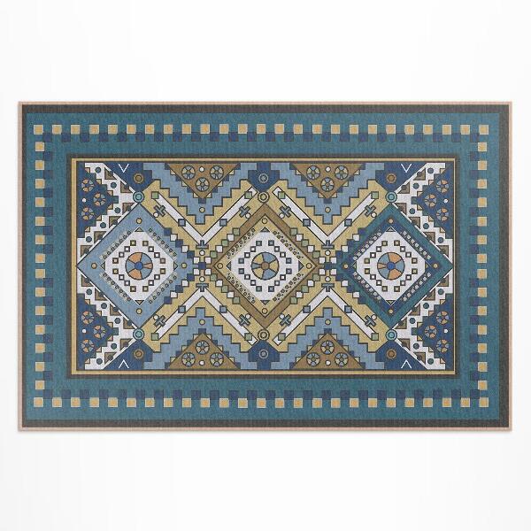 Teppich auf pvc Geometrisches Ornament Im Marokkanischen Design