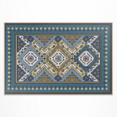 Teppich auf pvc Geometrisches Ornament Im Marokkanischen Design