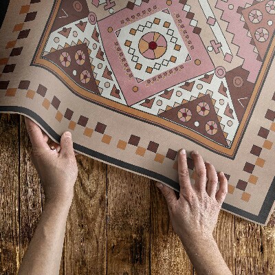 Vinyl teppich Geometrisches Ornament Im Marokkanischen Design