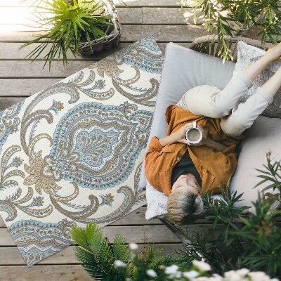 Teppich pvc Orientalische Blumen Dekoratives Blumenmuster