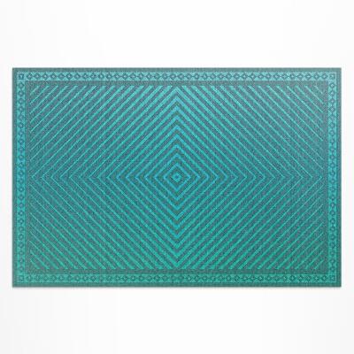 Teppich auf pvc Geometrische Rauten, Moderne Linien
