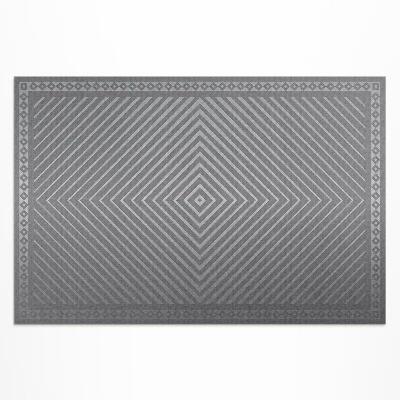 Vinyl teppich Geometrische Linien Mit Rautenförmigem Design