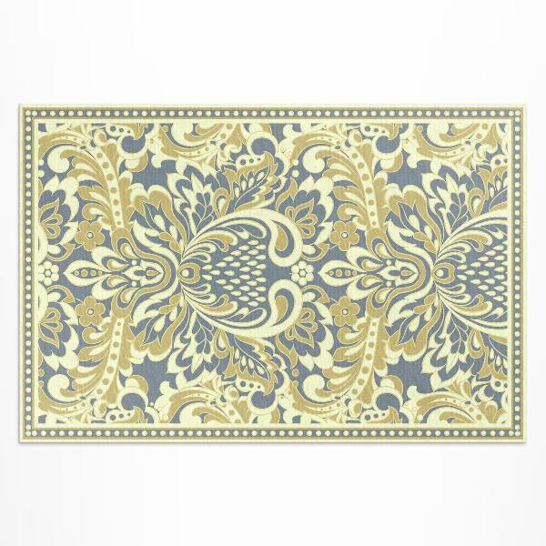 Vinyl teppich läufer Exotisches Blumenornament