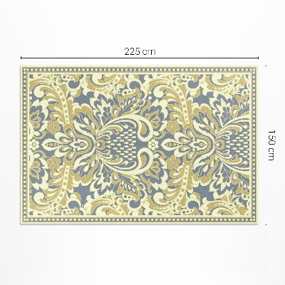 Vinyl teppich läufer Exotisches Blumenornament