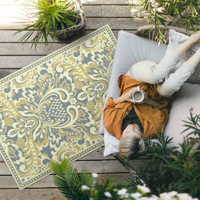Vinyl teppich läufer Exotisches Blumenornament