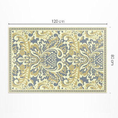 Vinyl teppich läufer Exotisches Blumenornament