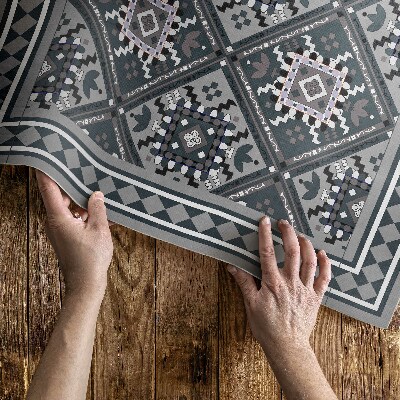 Teppich auf pvc Arabisches Geometrisches Dekoratives Muster