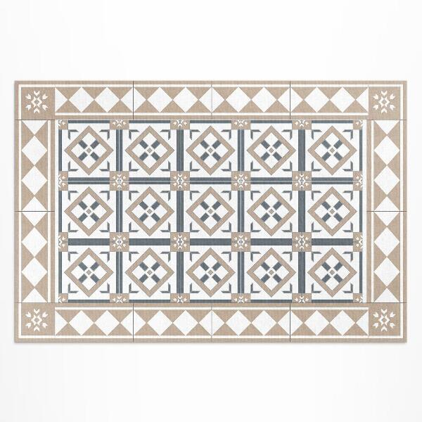 Pvc teppich Elegante Quadratische Rautenfliesen