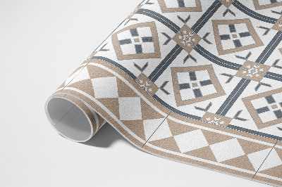 Pvc teppich Elegante Quadratische Rautenfliesen
