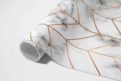 Vinyl teppich Moderne Linien Aus Fischgrätenmarmor