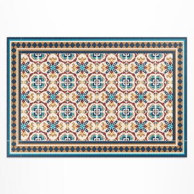 Vinyl teppich läufer Florale Geometrische Dekorative Fliesen