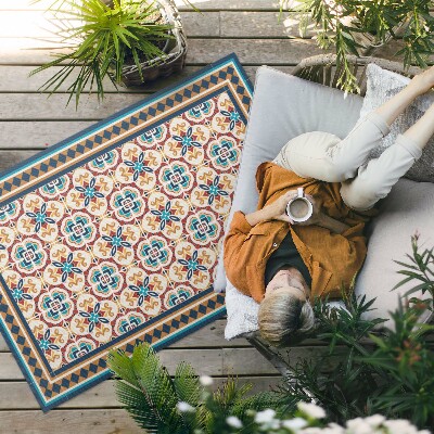 Vinyl teppich läufer Florale Geometrische Dekorative Fliesen