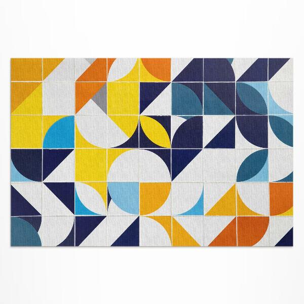 Teppich pvc Modernes Mosaik Mit Geometrischen Formen