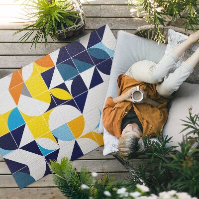 Teppich pvc Modernes Mosaik Mit Geometrischen Formen