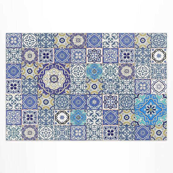 Vinyl teppich Dekoratives Mosaik Mit Spanischen Blumen