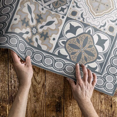 Pvc teppich Dekoratives Mosaik Mit Fliesen Und Karos