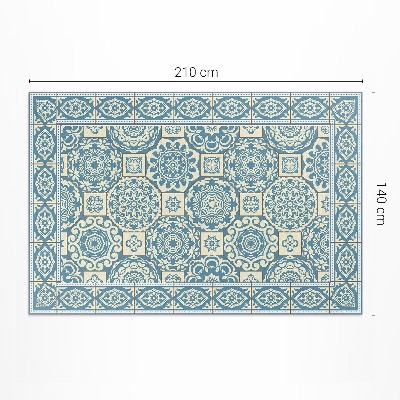 Teppich pvc Griechische Geometrische Dekorative Fliesen