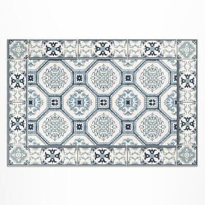 Teppich auf pvc Elegante Fliesen Mit Geometrischen Formen