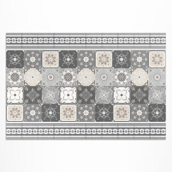 Teppich pvc Gemusterte Mosaikfliesen Und Streifen