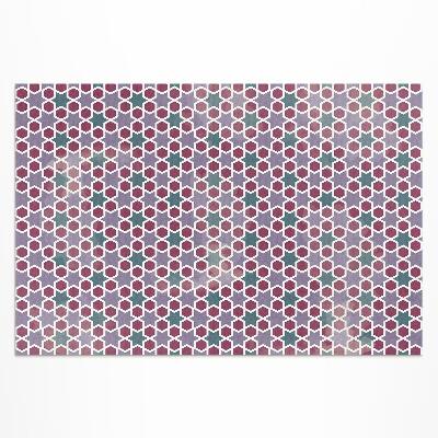 Teppich auf pvc Feines Mosaik Mit Geometrischen Sternen
