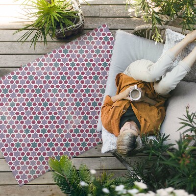 Teppich auf pvc Feines Mosaik Mit Geometrischen Sternen