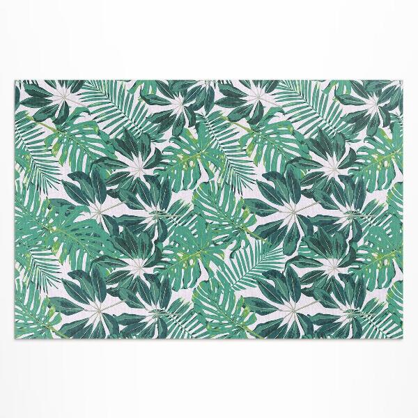 Teppich auf pvc Palmblätter Tropische Flora