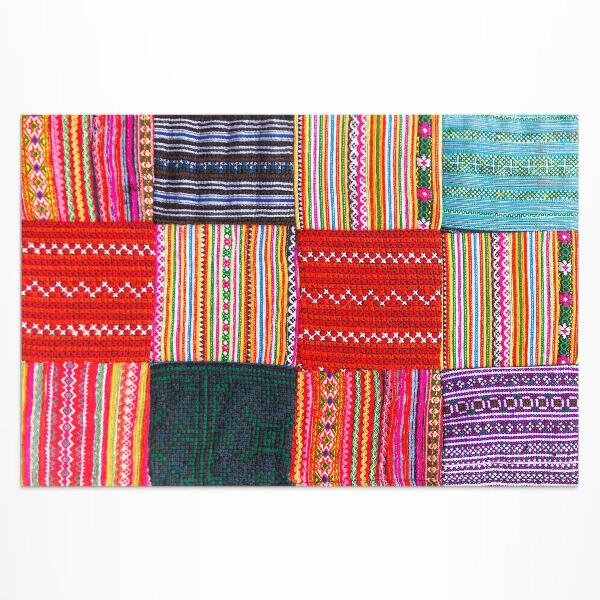 Pvc teppich Türkischer Stoff Mit Patchworkmuster