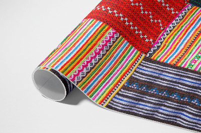 Pvc teppich Türkischer Stoff Mit Patchworkmuster
