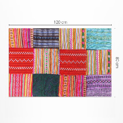 Pvc teppich Türkischer Stoff Mit Patchworkmuster