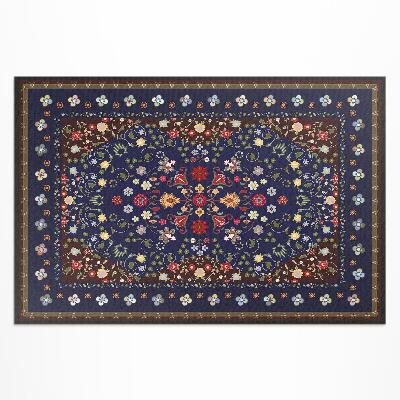 Teppich auf pvc Schöne Kleine Blumen Vintage Blumenmuster