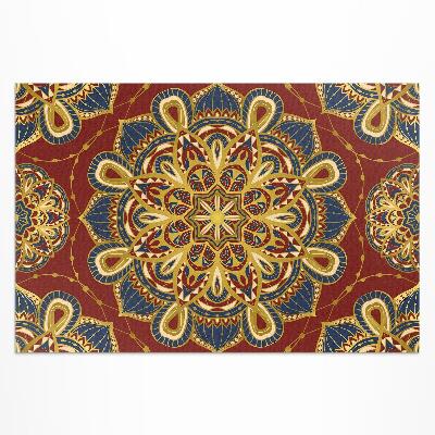 Teppich auf pvc Mandala Reich Verziertes Orientalisches Muster