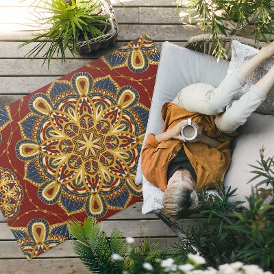 Teppich auf pvc Mandala Reich Verziertes Orientalisches Muster
