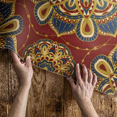 Teppich auf pvc Mandala Reich Verziertes Orientalisches Muster