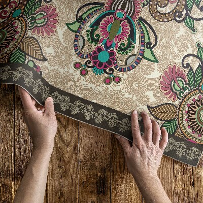 Pvc teppich Klassisches Orientalisches Blumenmuster